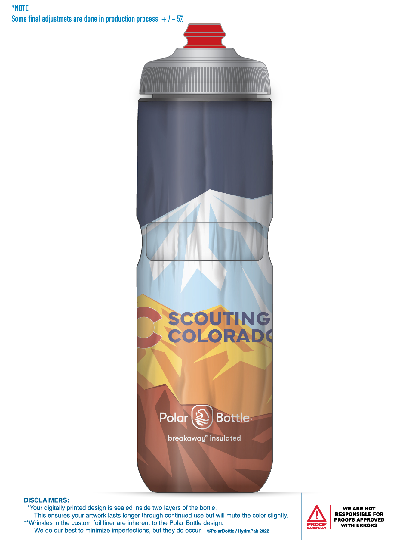 2024 Greater Colorado Council Cycling Water Bottle